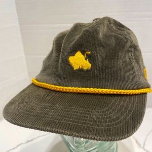 OGA OAHU Golf Hawaiian Green Corduroy￼ Adjustable Cap Hat GUC Old School Look ￼